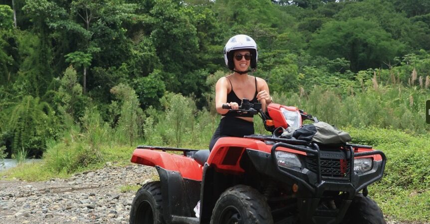 Off-road ATV ride in Manuel Antonio through muddy trails